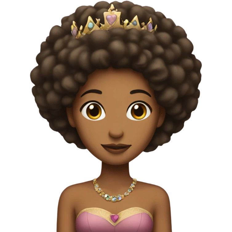 princess with an afro  emoji