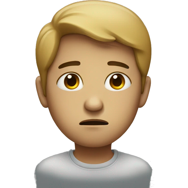 Sad person emoji