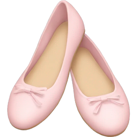 Pastel pink flats emoji