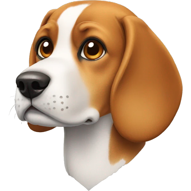 A beagle dog emoji