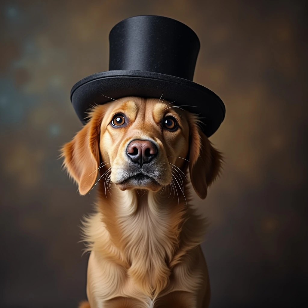 dog in a top hat emoji