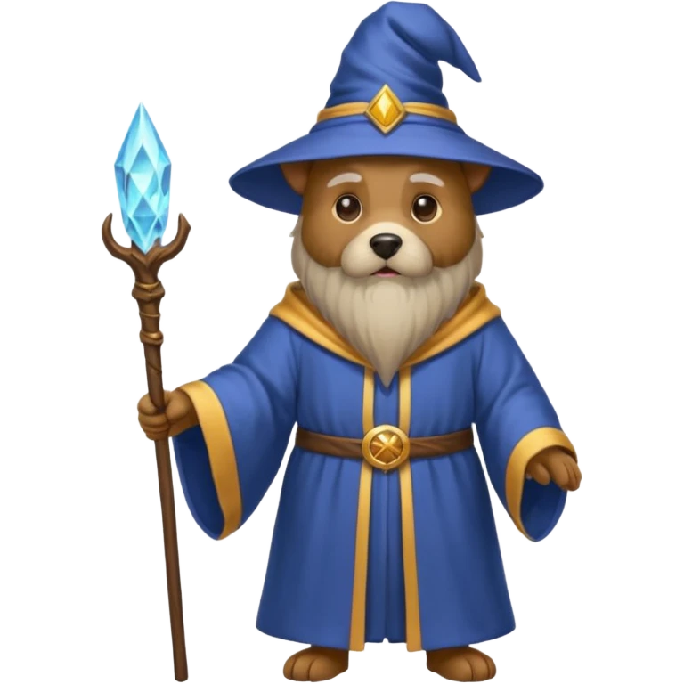 Dog wizard emoji