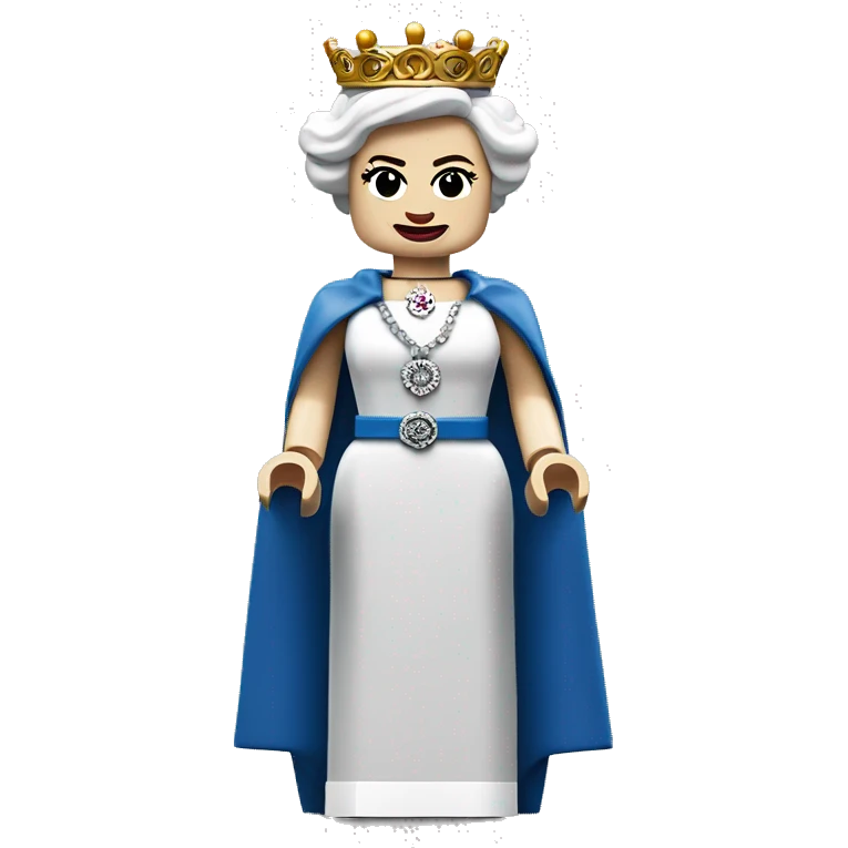 QUEEN ELIZABETH II lego full body emoji