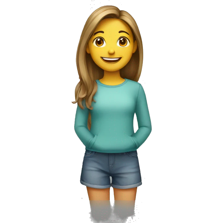 girl smiling emoji
