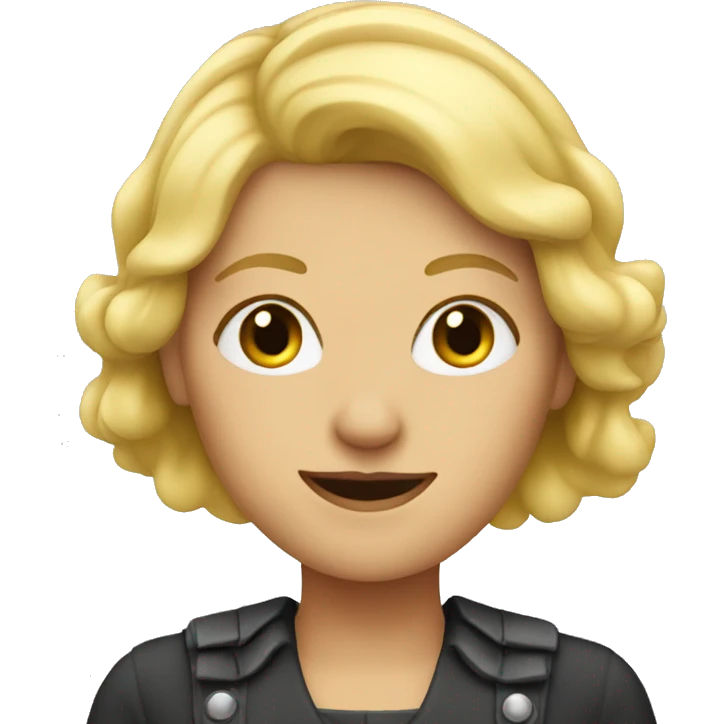 Blonde frau emoji