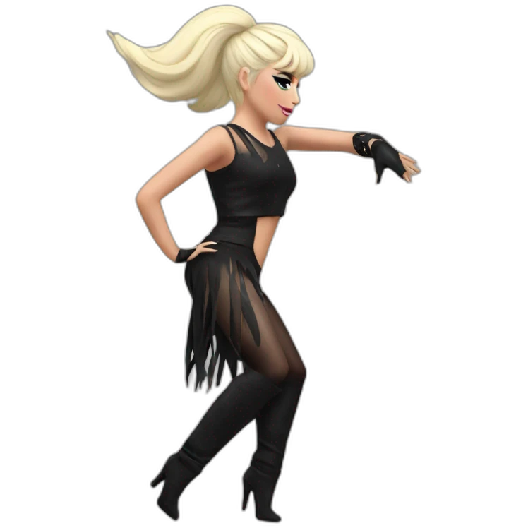 Lady Gaga Just Dance at the scene emoji
