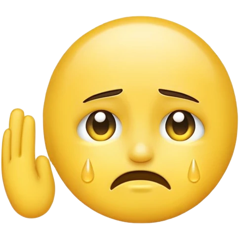 Crying emoji saluting emoji