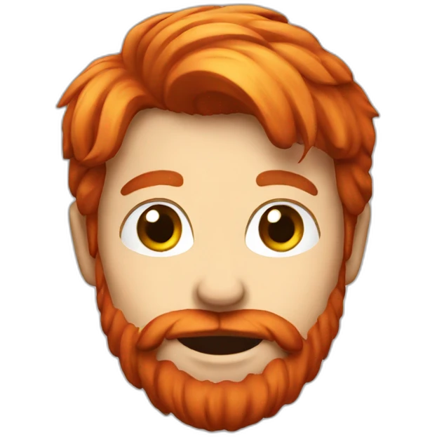 Red hair with a beer  emoji