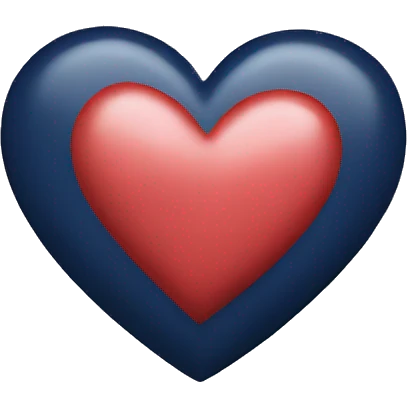 Navy heart emoji