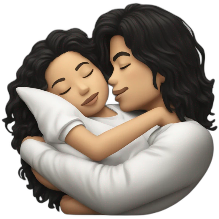 Michael Jackson with kids sleeping kissing emoji