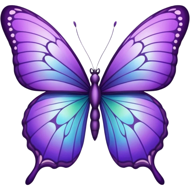 Purple butterfly emoji