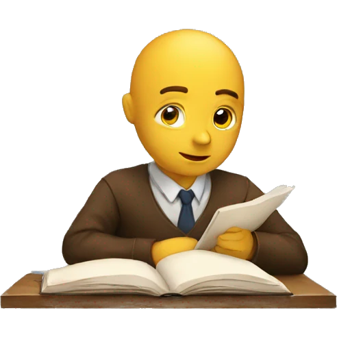 Man studying  emoji