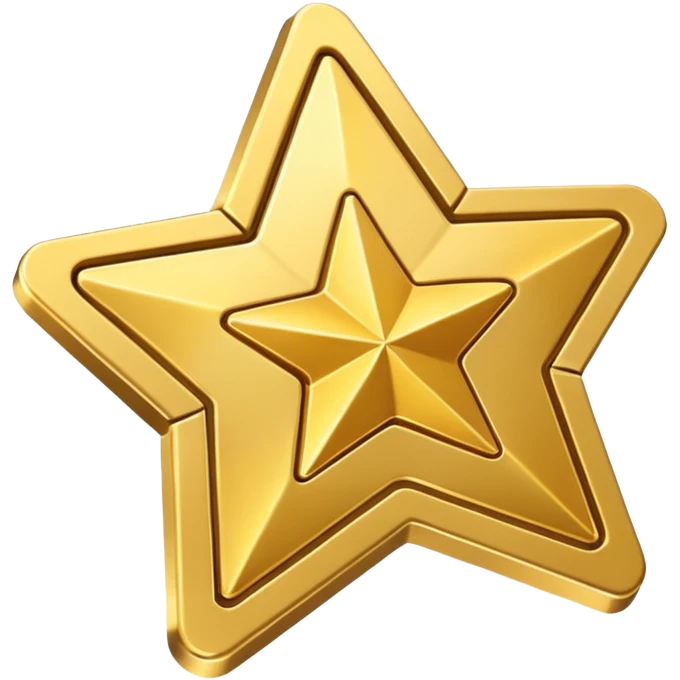 A cute 3D Stylized icon of Star Ticket Pass Iconfor game emoji