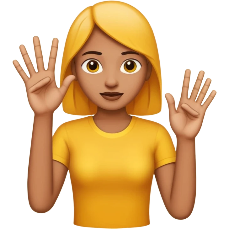 generate a good professional image for letter 'A' where it should be a emoji ,where 'A' is Indian sign language emoji