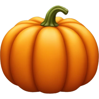 orange regular big autumn pumpkin emoji