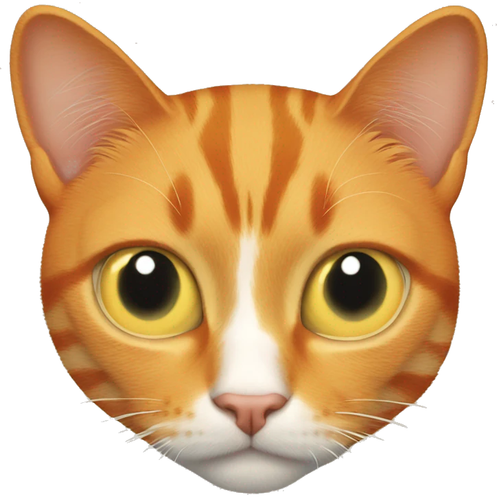 Orange cat with nos emoji