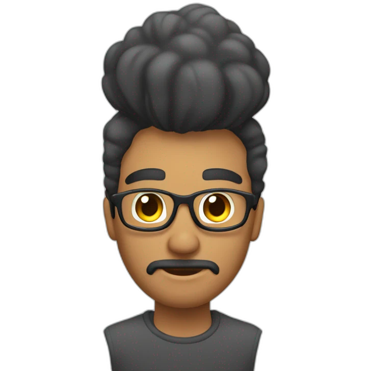 Hombre con audífonos  emoji
