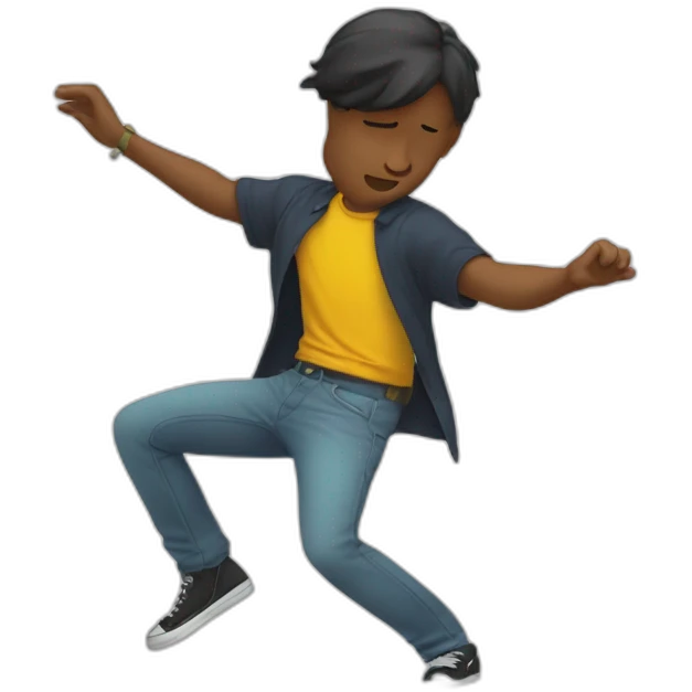 J’effectue le dab emoji
