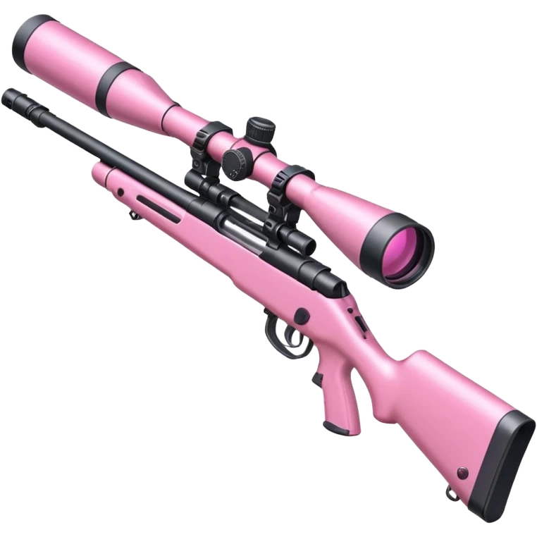 Pretty pink sniper gun emoji