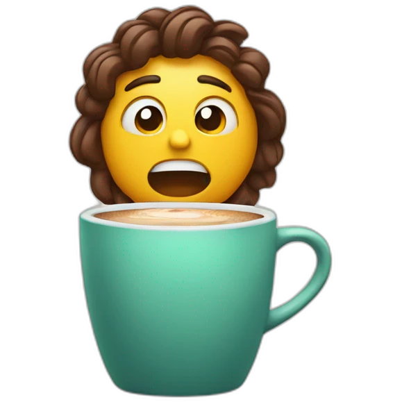 Monday feeling and in need of coffee emoji