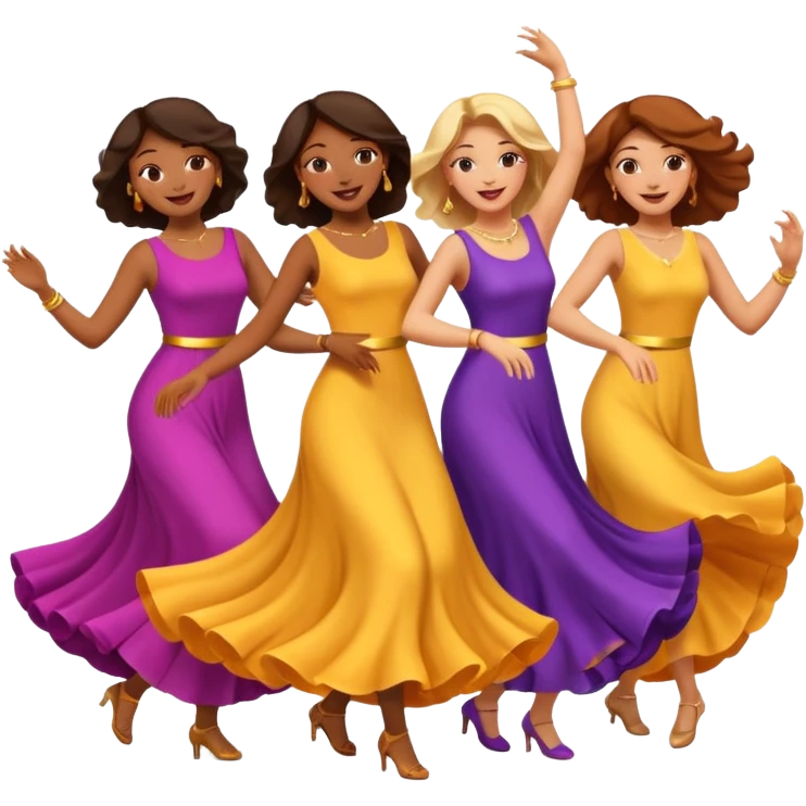 mulheres dançando  emoji