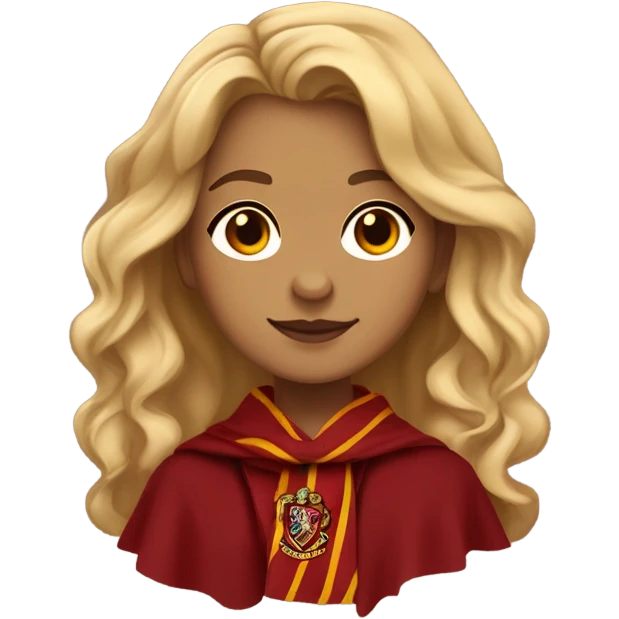 Blonde gryffindor girl emoji