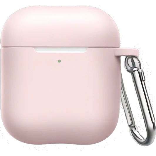 Pale pink AirPod case emoji