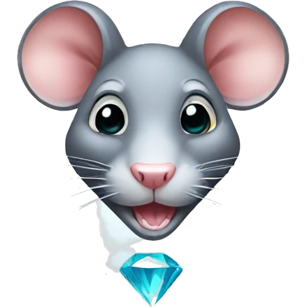 RAT WITH A DIAMOND emoji