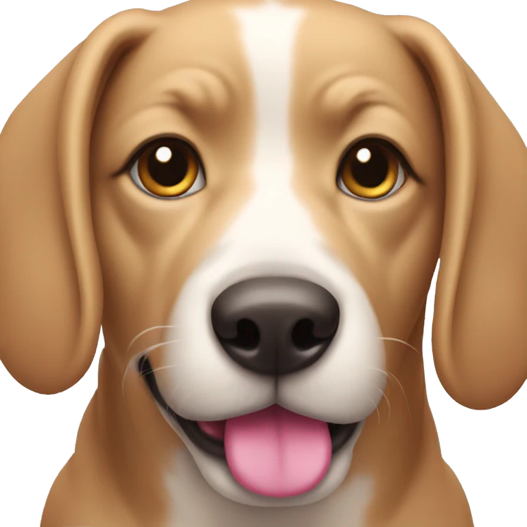 Dog with pink nose  emoji