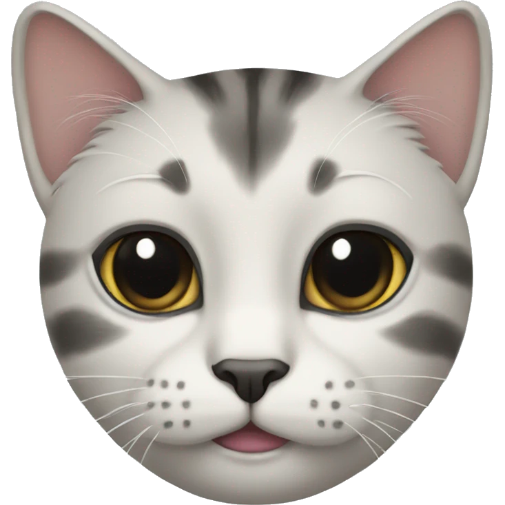 cat with black eyes emoji