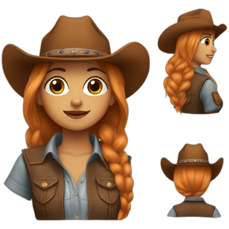 yee-haw girl auburn emoji