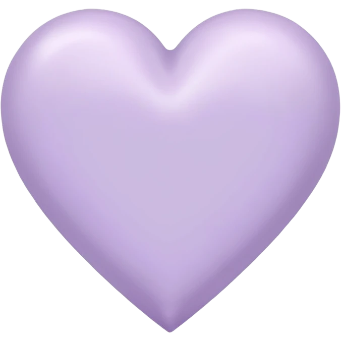 pastel lilac heart emoji