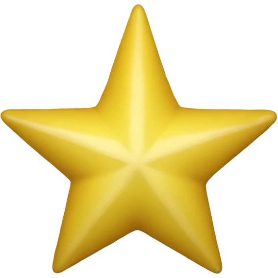 Yellow five-pointed sta emoji