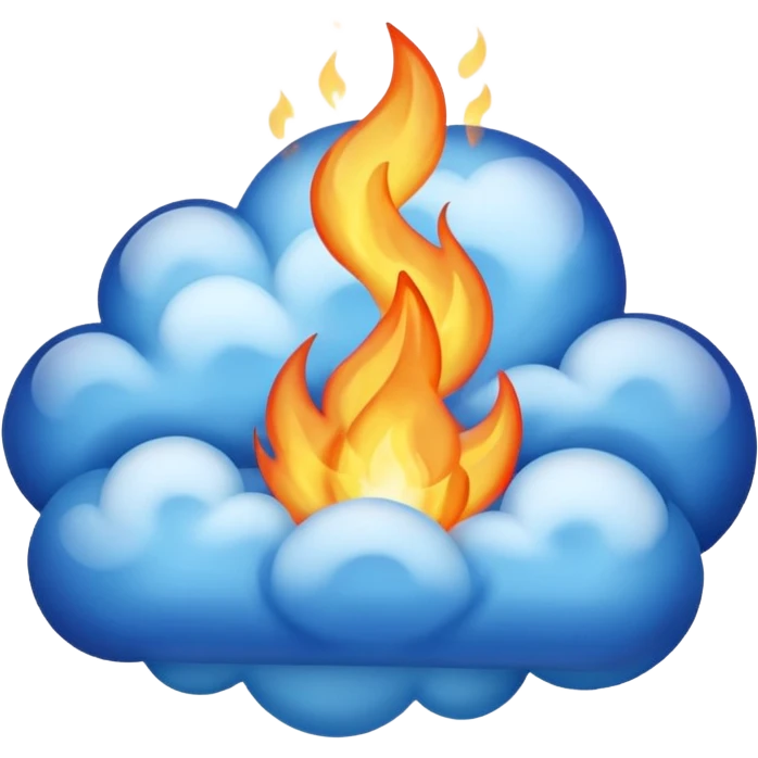 gas blue fire emoji