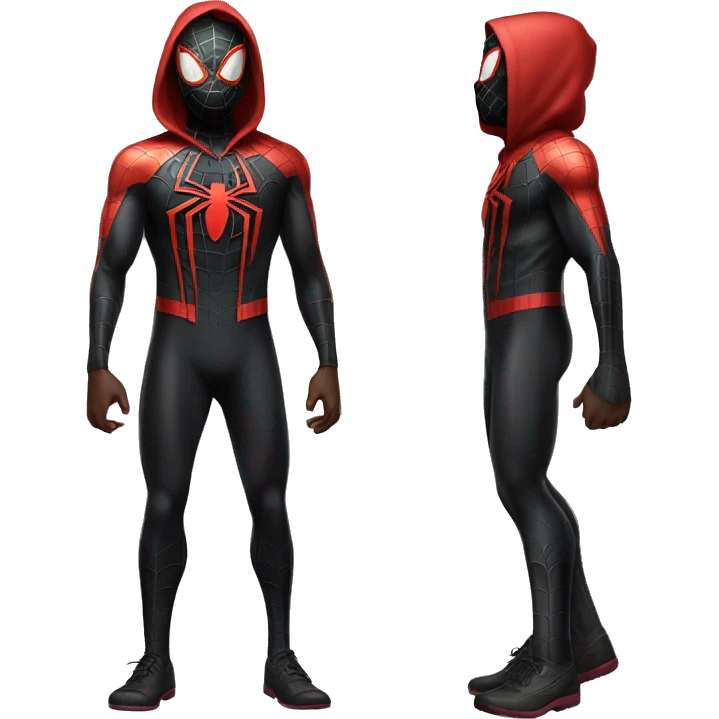 spider-man miles morales full body emoji