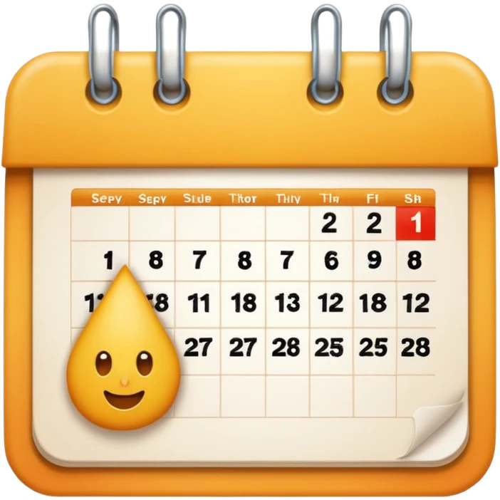 Calendar september emoji