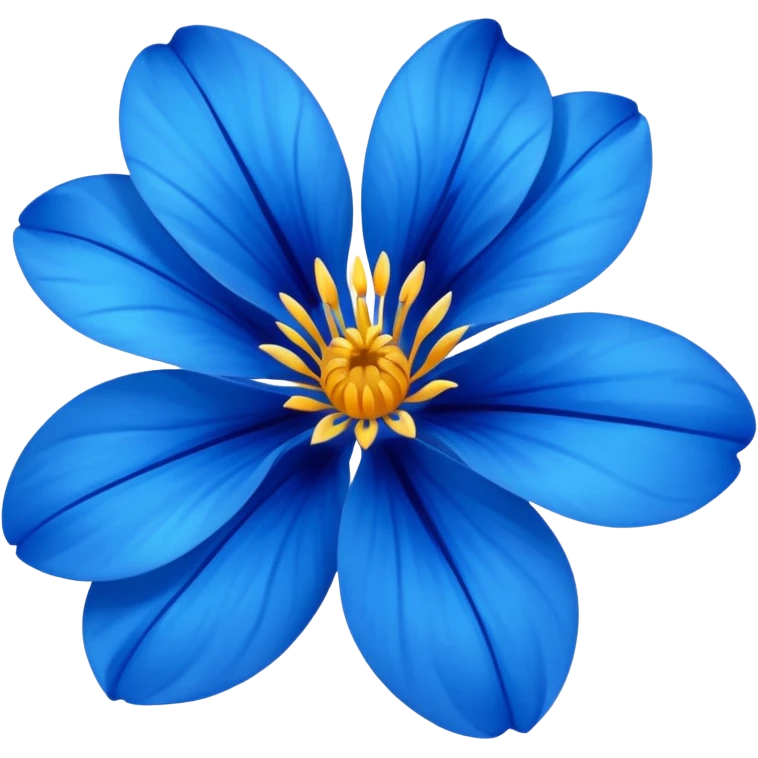 Flor azul emoji