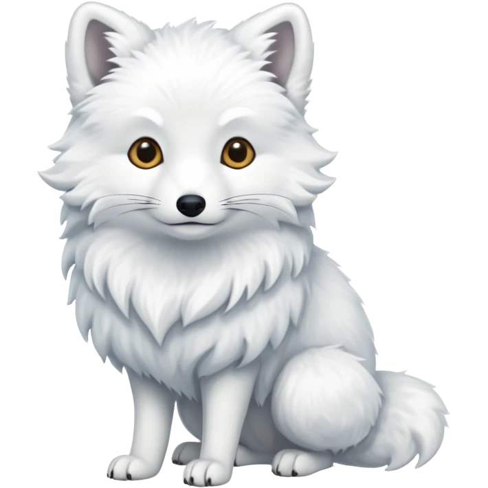 polar full body Arctic fox emoji