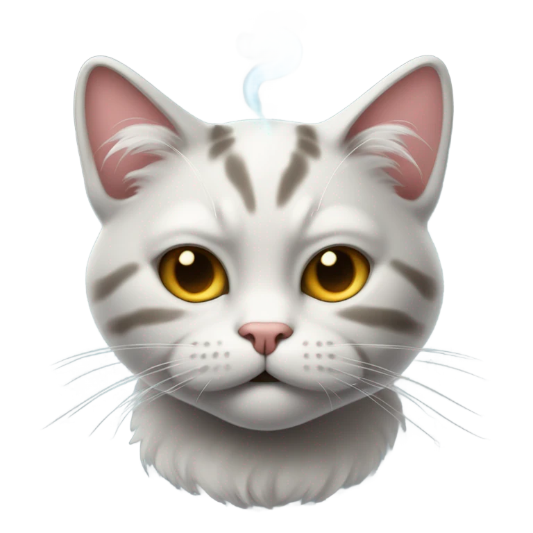 Cat smoking emoji