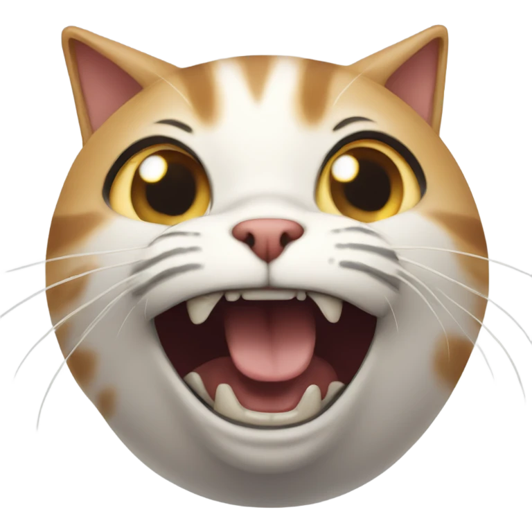 A cat screaming  emoji