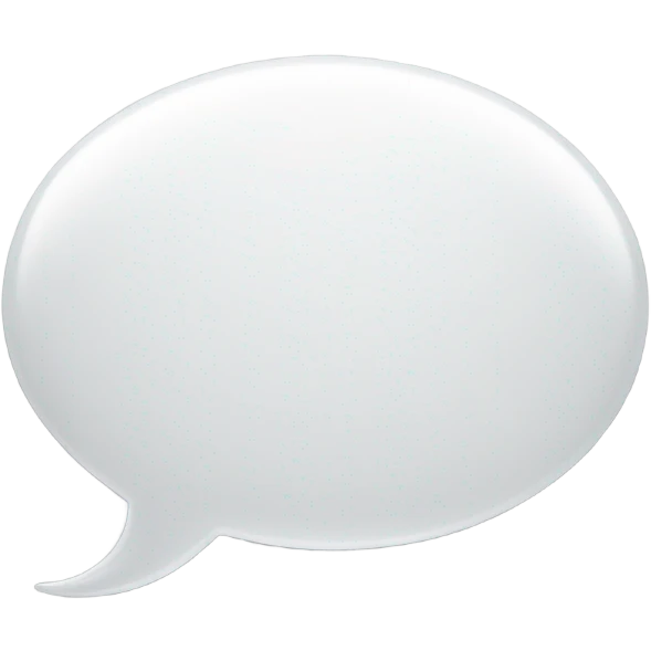 white conversation bubble emoji