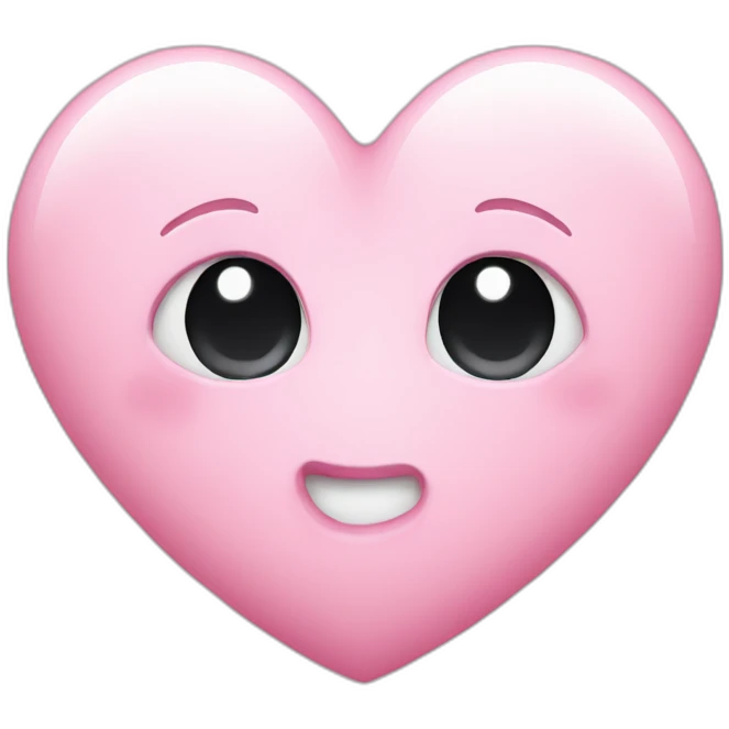 Pastel pink heart emoji