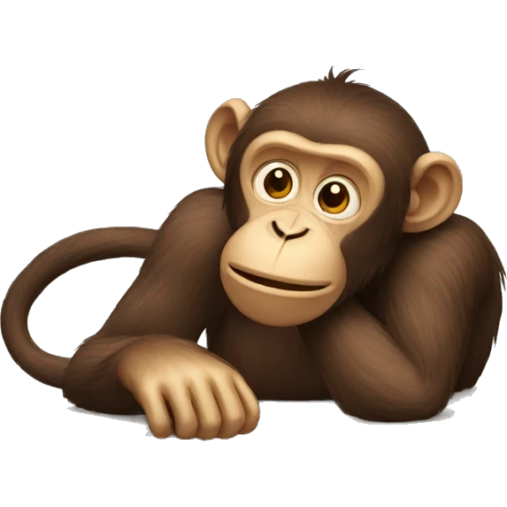 tired monkey emoji