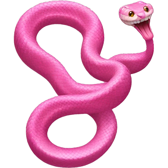 Pink snake  emoji
