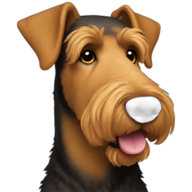 Airedale terrier emoji