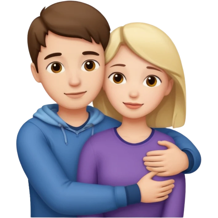 Boyfriend and girlfriend White emoji