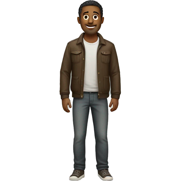 full body man as a common man emoji