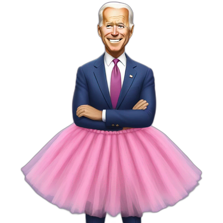 Joe Biden in Pink tutu emoji