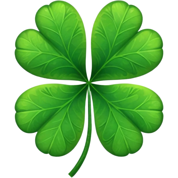 Four leaf clover emoji