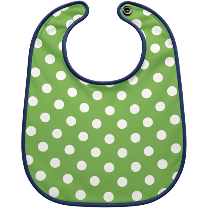 Green bib dot pattern emoji